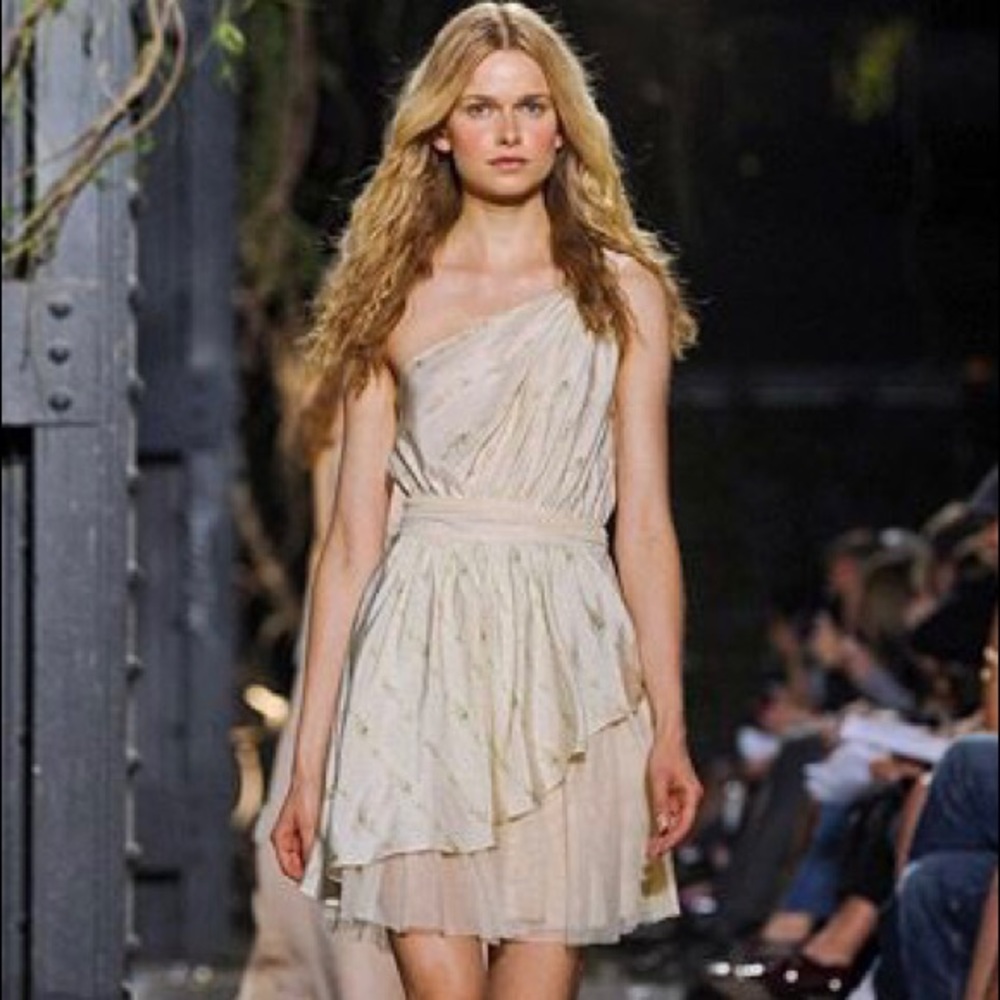girl. by Band of Outsiders One Shoulder Silk Dress